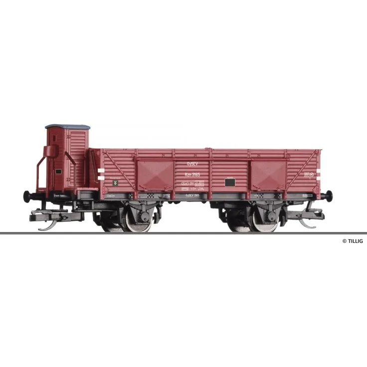 Tillig 17633 Offener Güterwagen Kzn GySEV 1:120 Spur TT Neu OVP