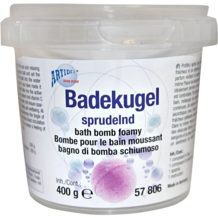 Badekugeln selbermachen: Badekugeln sprudelnd 400 g inkl.... (1,89 &euro; pro 100 g)