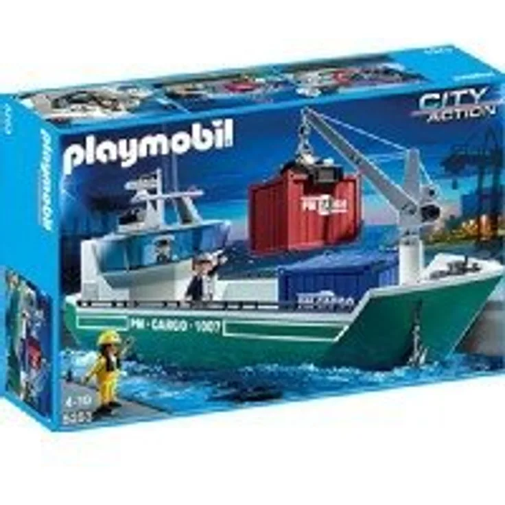 PLAYMOBIL - Frachtschiff mit Verladekran 5253