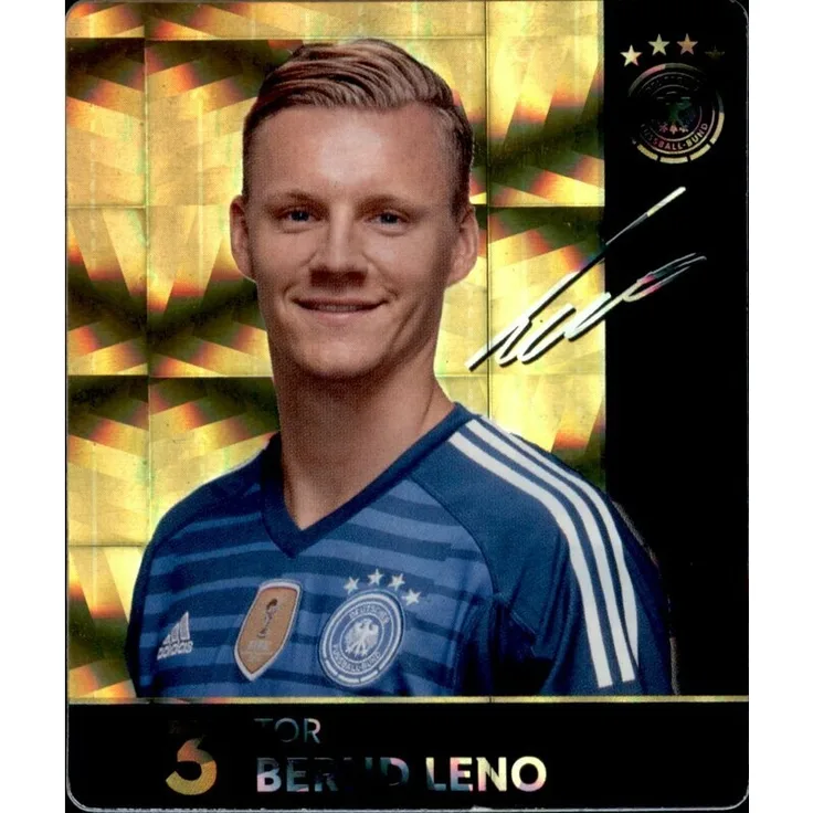 3 - Bernd Leno GLITZER - REWE WM18 Sammelkarte