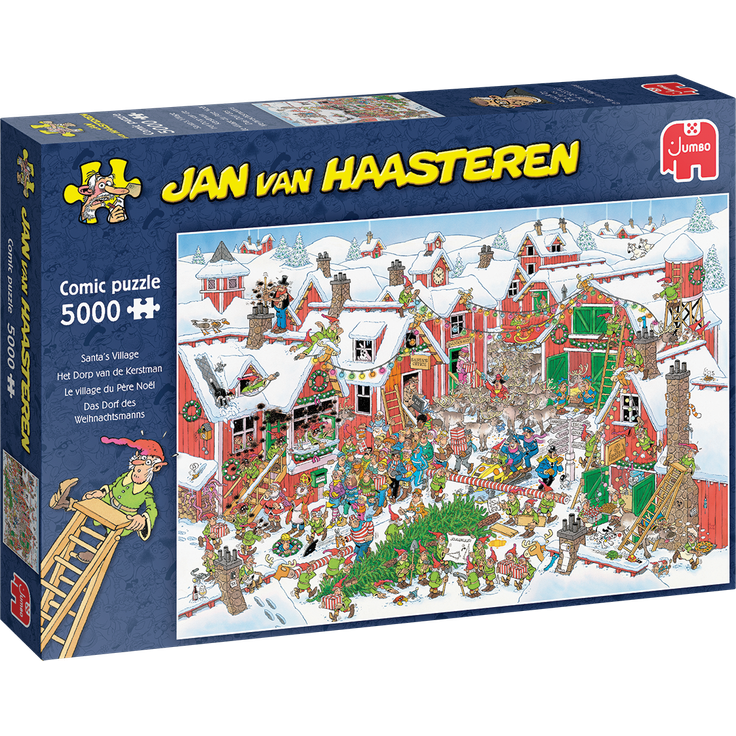 Jumbo 20076 Jan van Haasteren Das Dorf des Weihnachtsmanns 5000 Teile Puzzle - Preisvergleich