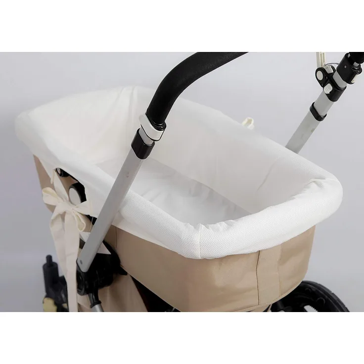 Babyline FUCABE Bezug für Babyschale, hypoallergen und weich Atmungsaktiv Abdeckhaube Bezug für Babywanne im Inneren. 100% spanische Herstellung (beige Piqué), beige, 90 x 40 cm