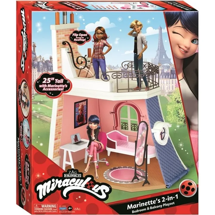 Miraculous Bedroom & Balcony Playset