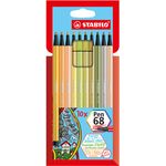 Premium-Filzstift - STABILO Pen 68 - 10er Pack - mit 10 verschiedenen Farben - Preisvergleich