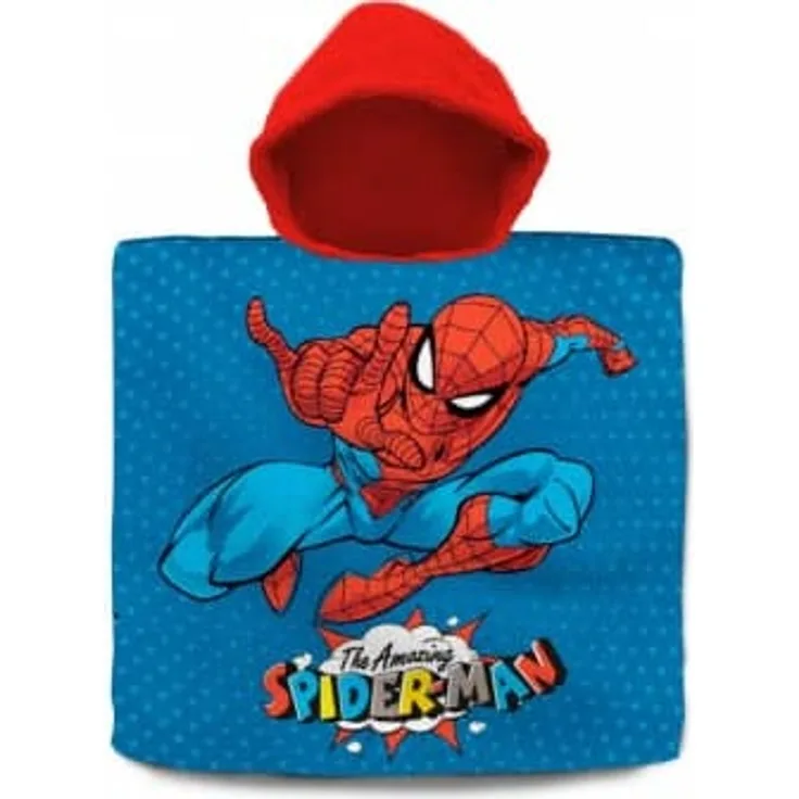 Spider-Man - Badeponcho - rot/blau