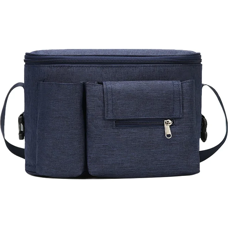 König Design Kinderwagen Organizer Kinderwagentasche Buggy Tasche Getränkehalter Wickeltasche (Blau)