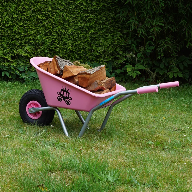 Kinderschubkarre Prinzessin Schiebkarre Metallschubkarre Gartenkarre Sandspielzeug – Bild 2
