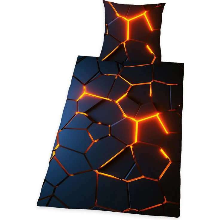 Herding Bettwäsche Set mit 3D Motiv 135 x 200 cm Baumwolle