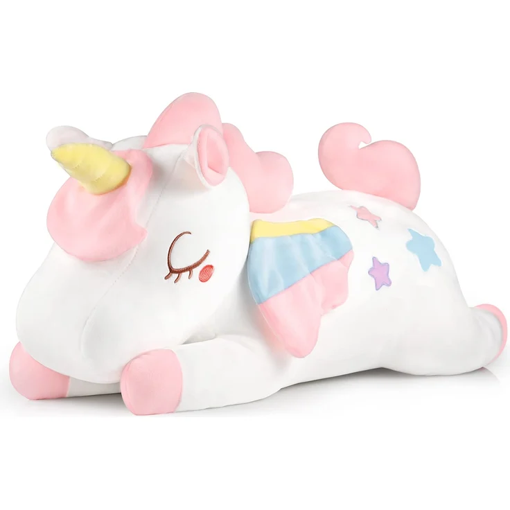 GAGAKU 66cm Plüsch Einhorn Kissen Einhorn Plüschtier Einhorn Kuscheltier Groß für Baby Mädchen Einhorn Geschenk zum Geburtstag und Jubiläum – Bild 1