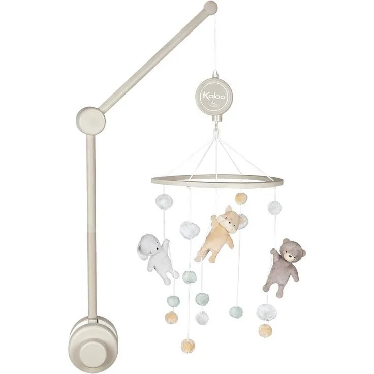 Kaloo K969920 Home - Musik-Mobile "Bär, Hase & Fuchs", grau