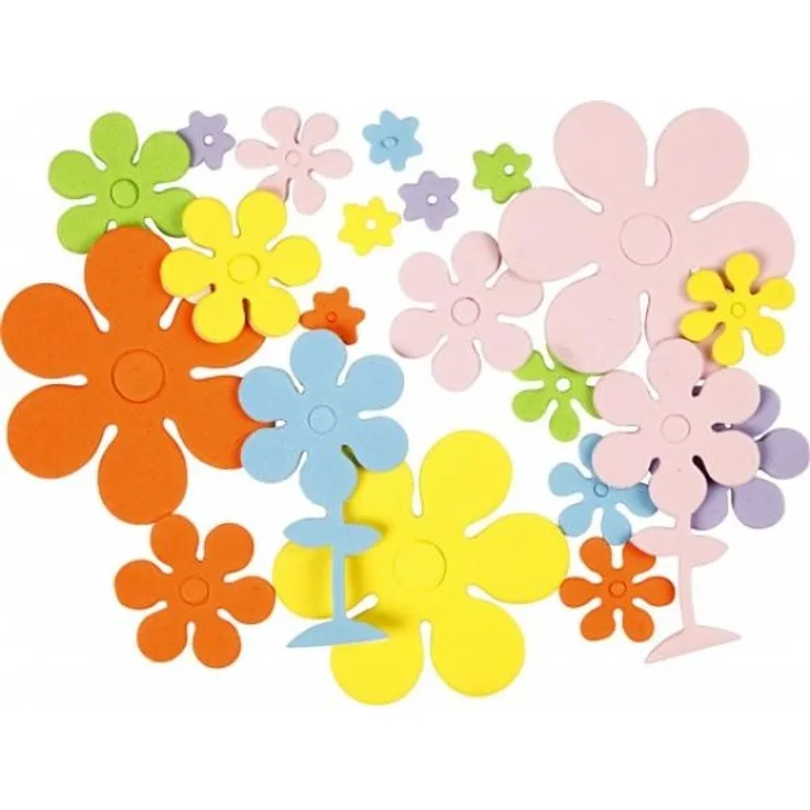 Creativ Company Foam molds Flowers 100st.