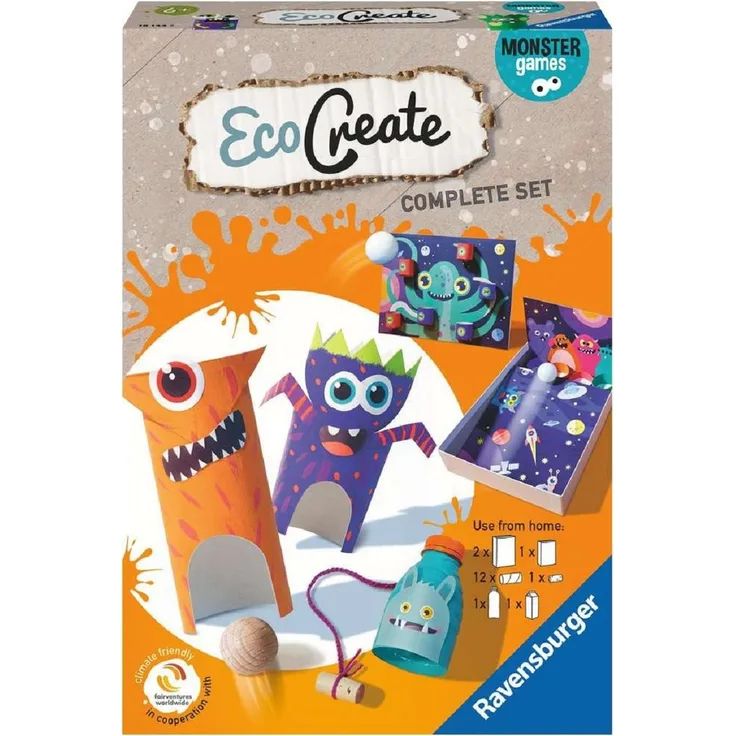 Ravensburger Kinder Bastelset EcoCreate Monstergames