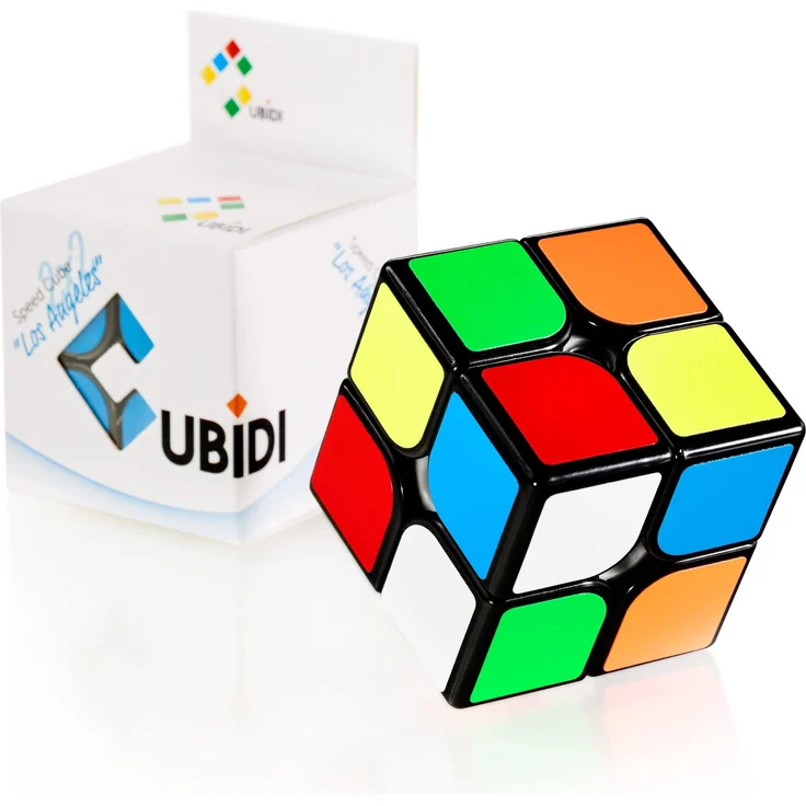 CUBIDI® Original Zauberwürfel 2x2 - Typ Los Angeles | Speed-Cube mit optimierten Dreheigenschaften | Magic Cube für Anfänger und Fortgeschrittene | geeignet zum Speed-Cubing
