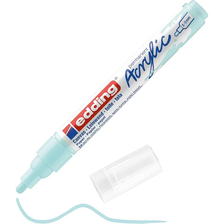 edding 5100 Acrylmarker medium pastellblau – Bild 4