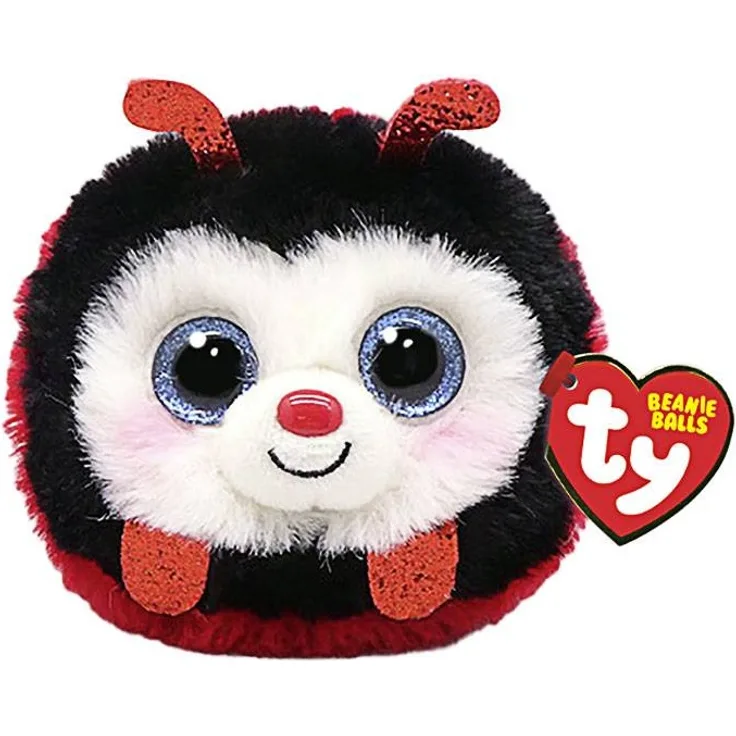 Ty Beanie Balls, "Izzy", Marienkäfer, ca. 7cm