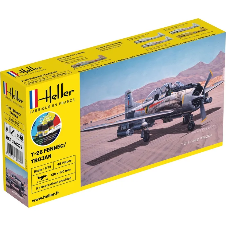 Heller 56279 STARTER KIT T-28 FENNEC /TROJAN