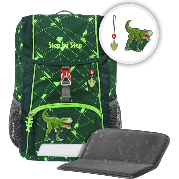 Step by Step KID SHINE Kinderrucksack-Set Dino Night Tyro – Bild 1