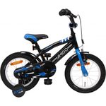AMIGO BMX Fun, Jungen - Fahrrad, 14 Zoll, schwarz, blau