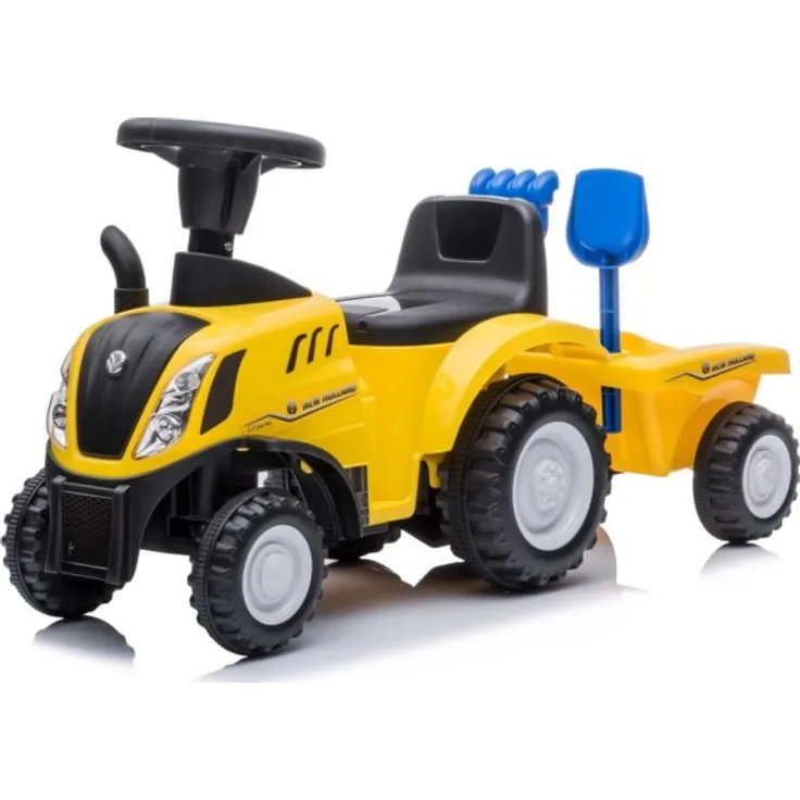 Sun Baby Ride-on tractor with New Holland yellow trailer