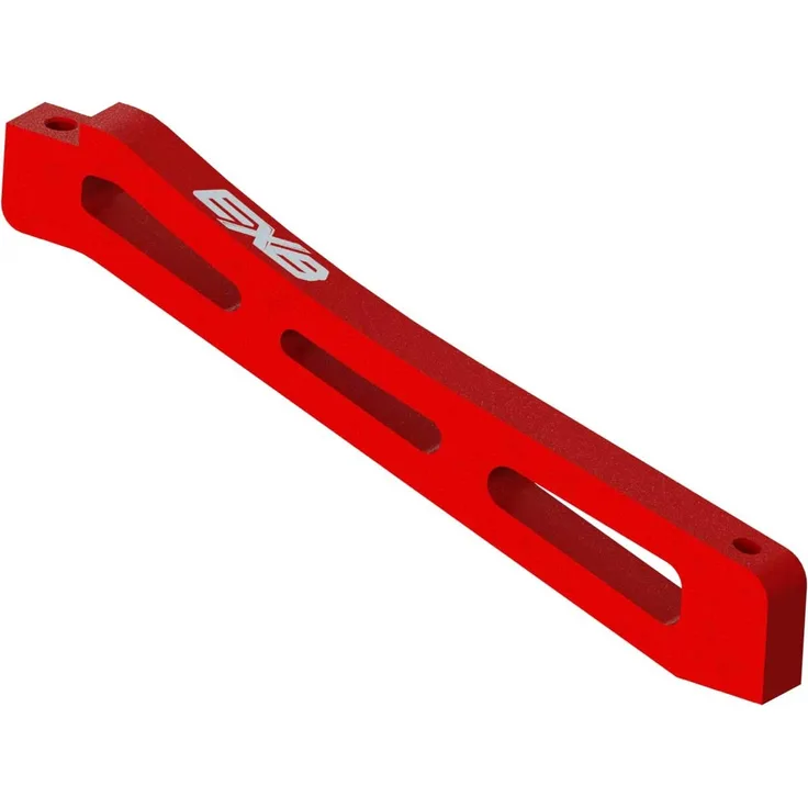 Vordere Mitte Aluminium Chassis Brace, 98mm Rot: EXB