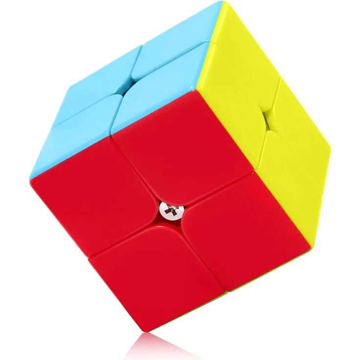 ROXENDA Speed Cube 2x2 Zauberwürfel Stickerless - Professional & Solides & Langlebiges, Dreht Sich Schneller als das Original (2x2x2)