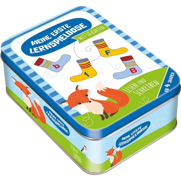 Meine erste Lernspieldose: Lesen und Schreiben, 50 Karten