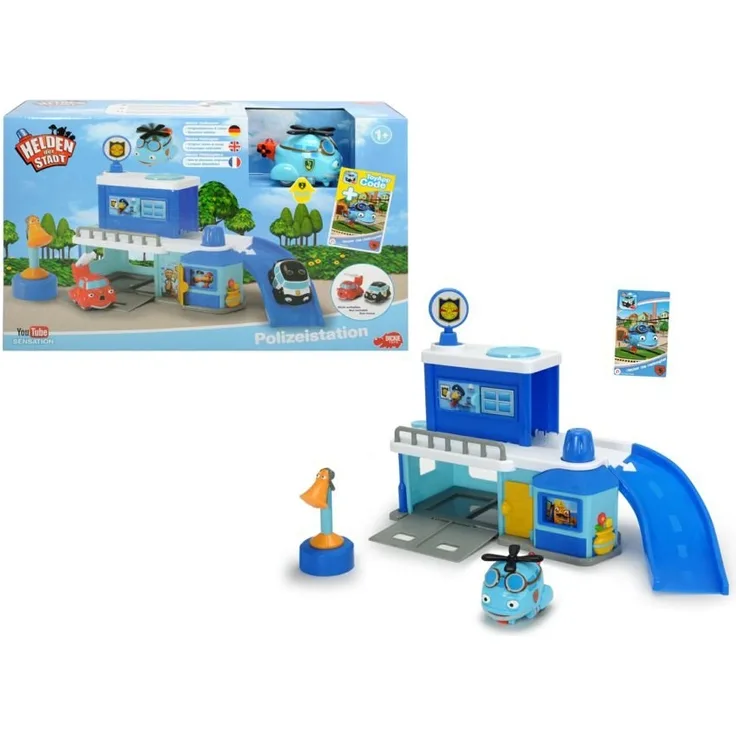 Dickie - Helden der Stadt Polizeistation inkl. Hector Helikopter