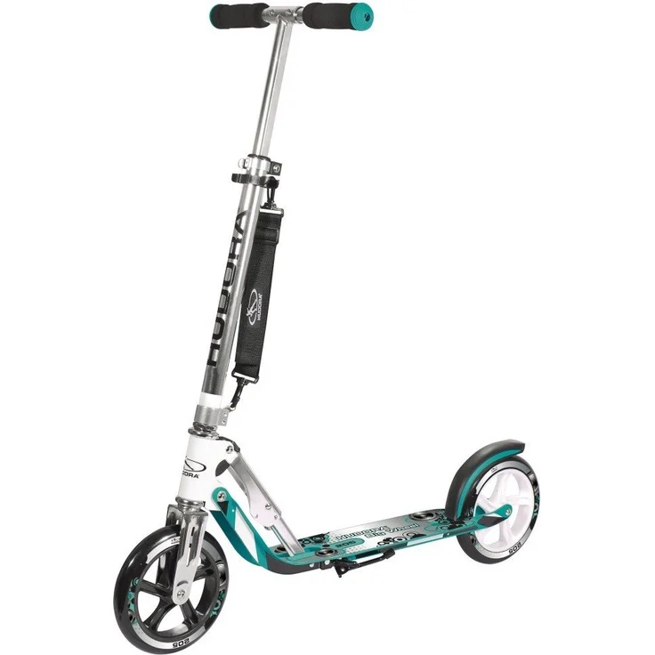 Hudora 14751 'Big Wheel 205' Scooter, höhenverstellbar bis 104 cm, klappbar, RX-Technologie, max. belastbar bis 100 kg, türkis – Bild 1