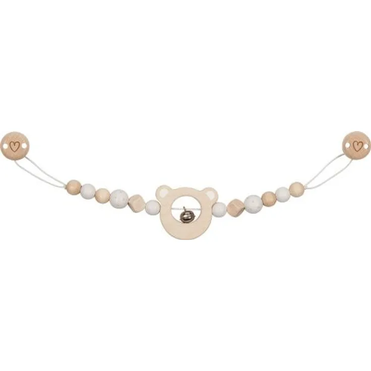 GoKi Kinderwagenkette Bärenkopf mit Clips