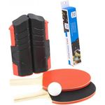 mobiles Tischtennis Set mit Schläger Netz Bälle