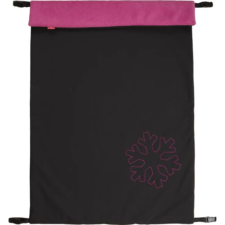 ByBoom - Softshell Decke 70x100 cm Thermo Aktiv; Funktions-/Universal-/Outdoor-Babydecke für Kinderwagen, Buggy, Jogger, Farbe:Schwarz/Fuchsia