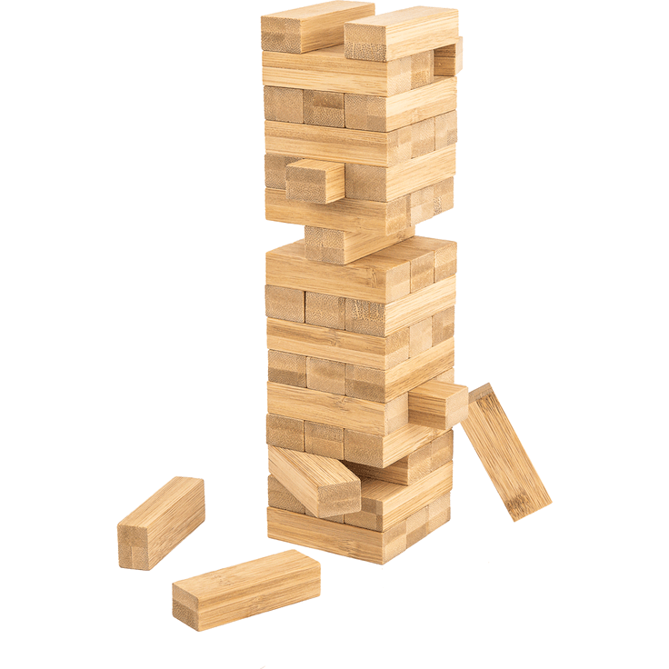 pandoo Spiel Wackelturm Bambus