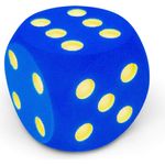 Schaumstoff-Würfel blau