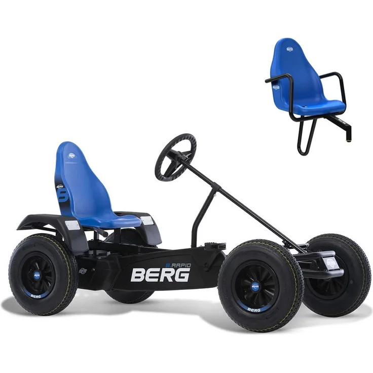 BERG Gokart B. Rapid Blue blau BFR inkl. Soziussitz