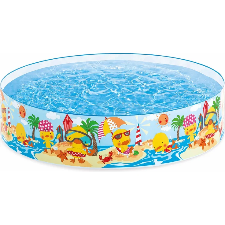 Intex 4FT X 10IN Duckling SNAPSET Pool Schwimmbecken, Mehrfarbig