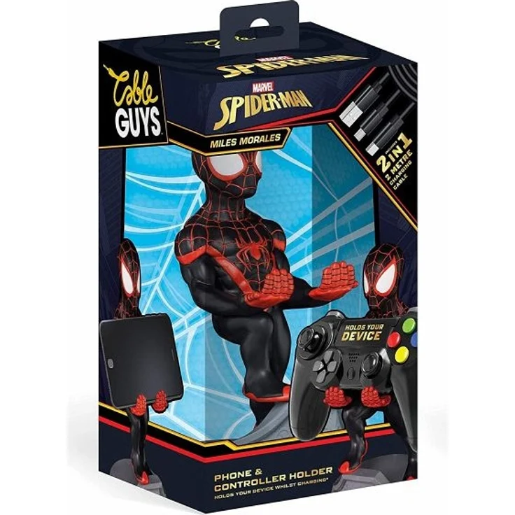 Cable Guy: Spiderman Miles incl 2-3m Ladekabel – Bild 2