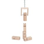 waelderspielzeug Fröbelturm für Erwachsene und Kinder ab 8 Jahren, das Original aus heimischem Buchenholz, Teamspiel für Seminare & Workshops (Natur, mit Transportbeutel)