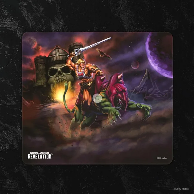 MOTU Mousepad Battle Cat Masters of the Universe: Revelation™ Mousepad He-Man™ and Battle Cat 25 x 22 cm