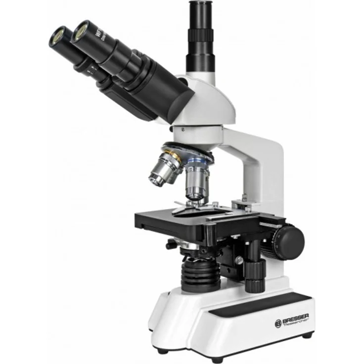 Bresser Optik Transmissionslysmikroskop Trinokulært 1000 x Gennemlysning – Bild 1