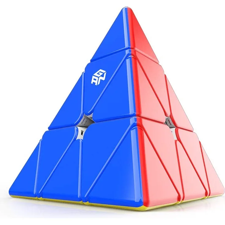 GAN Pyraminx 36 Magnete, Schnelles Magnetisches Pyramiden-Puzzel Stickerloser Dreieckiger Würfel (Standard)