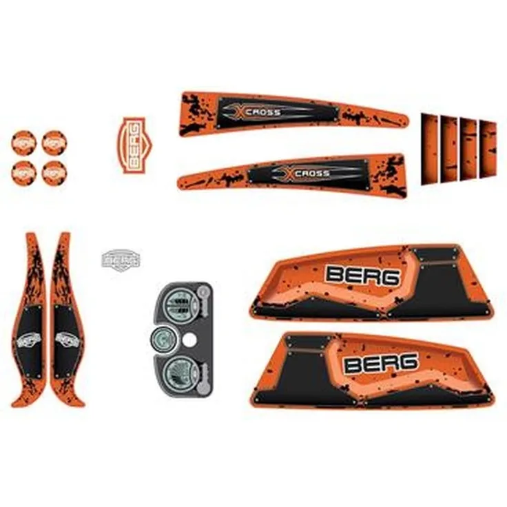 BERG Gokart Ersatzteil Aufkleber Sticker set X-Cross 51. 15. 00. 44