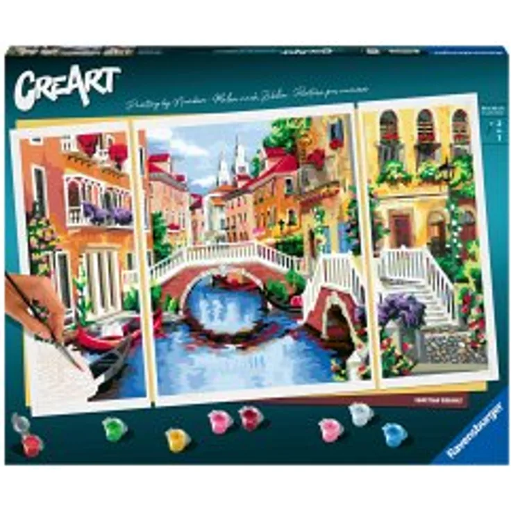Ravensburger 20135 - CreArt Malen nach Zahlen, Venetian Dreams, Malset