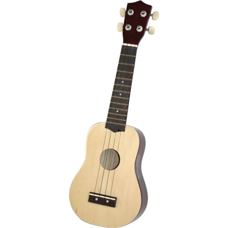 Kindergitarre Holz NATUR (Ukulele) – Bild 1