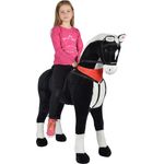 Pink Papaya Giant XXL Kinder Spielpferd zum Reiten Amadeus 125 cm | Plüschpferd | Fast lebensgroßes Pferd zum Reiten für Kinder | Stehpferd bis 100kg belastbar mit Sounds - Preisvergleich