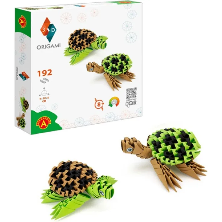 Bastelset Origami 3D Schildkröten