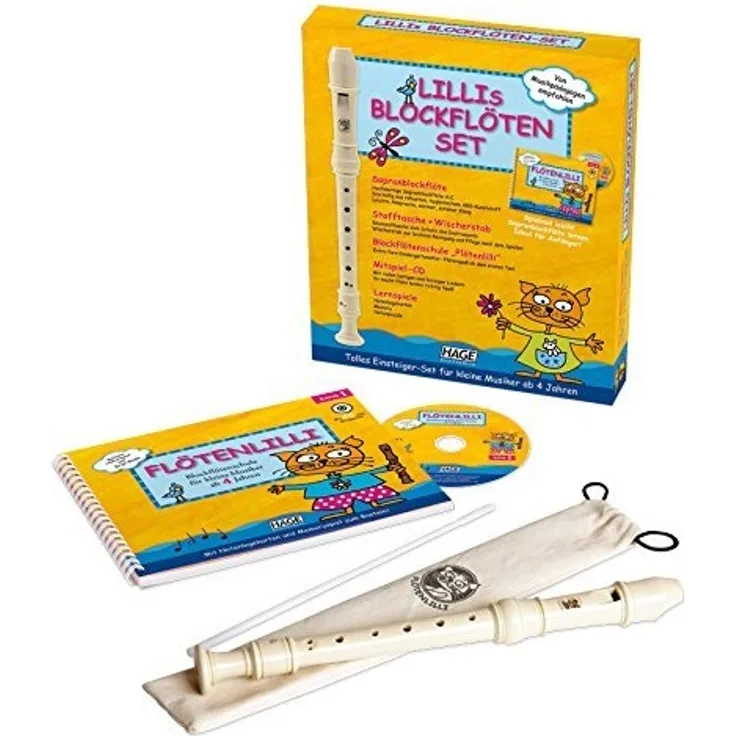 CASCHA - Lillis Blockflöten Set - EH 3905 - Barocke Griffweise (inkl. Buch u. Audio-CD)