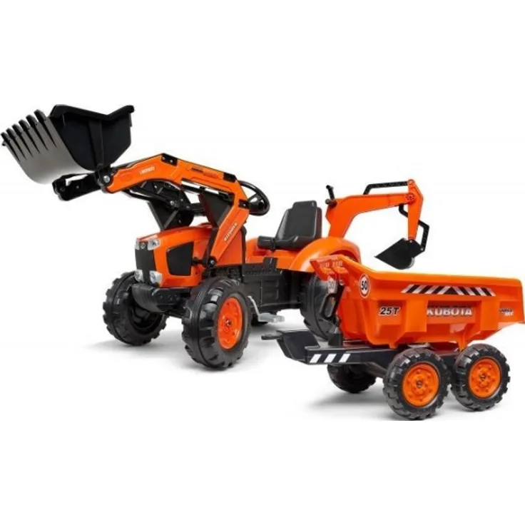 Falk FALK Tractor with Maxi Trailer and KUBOTA Bucket
