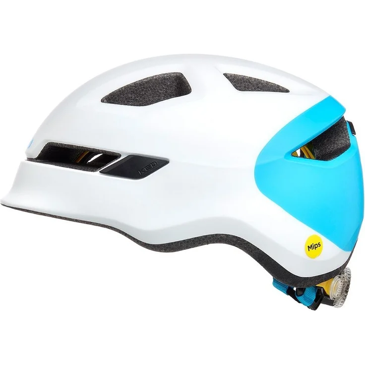 KED Kinderhelm POP 2021 white blue Gr. M 52-56 cm – Bild 2