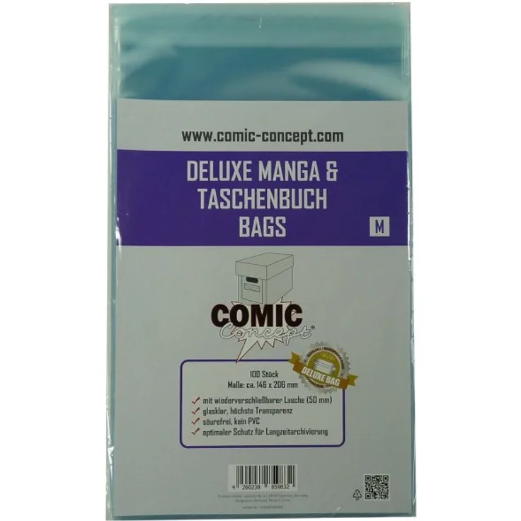 Comic Concept - Deluxe Manga Taschenbags M 100ct