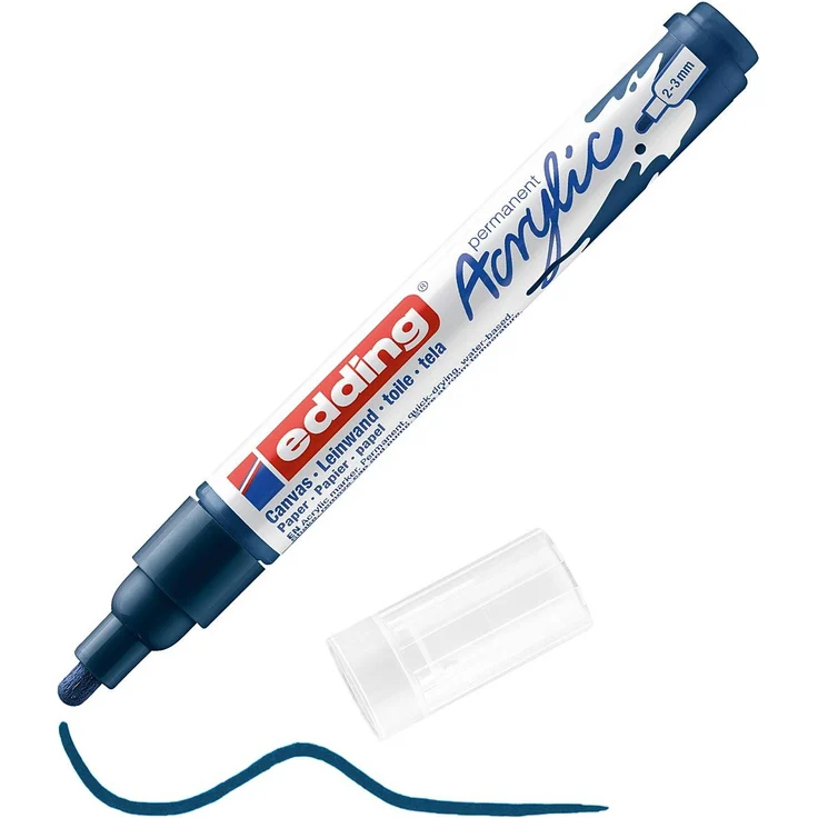 edding 5100 Acrylmarker medium elegant nachtblau – Bild 4